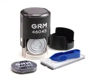 Оснастка GRM 46040 АВТОМАТИЧЕСКАЯ ОДНОКРУГОВАЯ САМОНАБОРНАЯ ПЕЧАТЬ (КОМПЛЕКТ В ФОЛДЕРЕ)