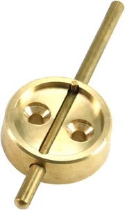 Чашка латунная ПОД ПЛАСТИЛИН СО ШТОКОМ диаметр 20, 24 мм