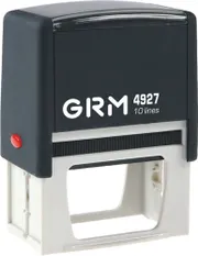 Автоматическая оснастка GRM 4927 PLUS 10 Line, самонаборный штамп 10 строк 60x40 мм