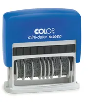 Мини датер с двумя датами, высота шрифта 3,8 мм COLOP S120/DD