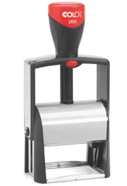 Colop S2600 set самонаборная металлическая автоматическая оснастка 4 строки, 2 кассеты 45х30 мм