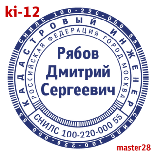 Кадастровый инженер — образец 12