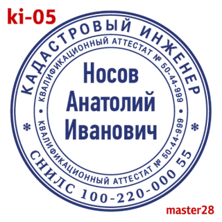Кадастровый инженер — образец 5