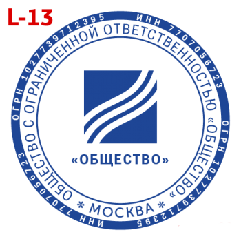 С логотипом макет #13 — образец оттиска